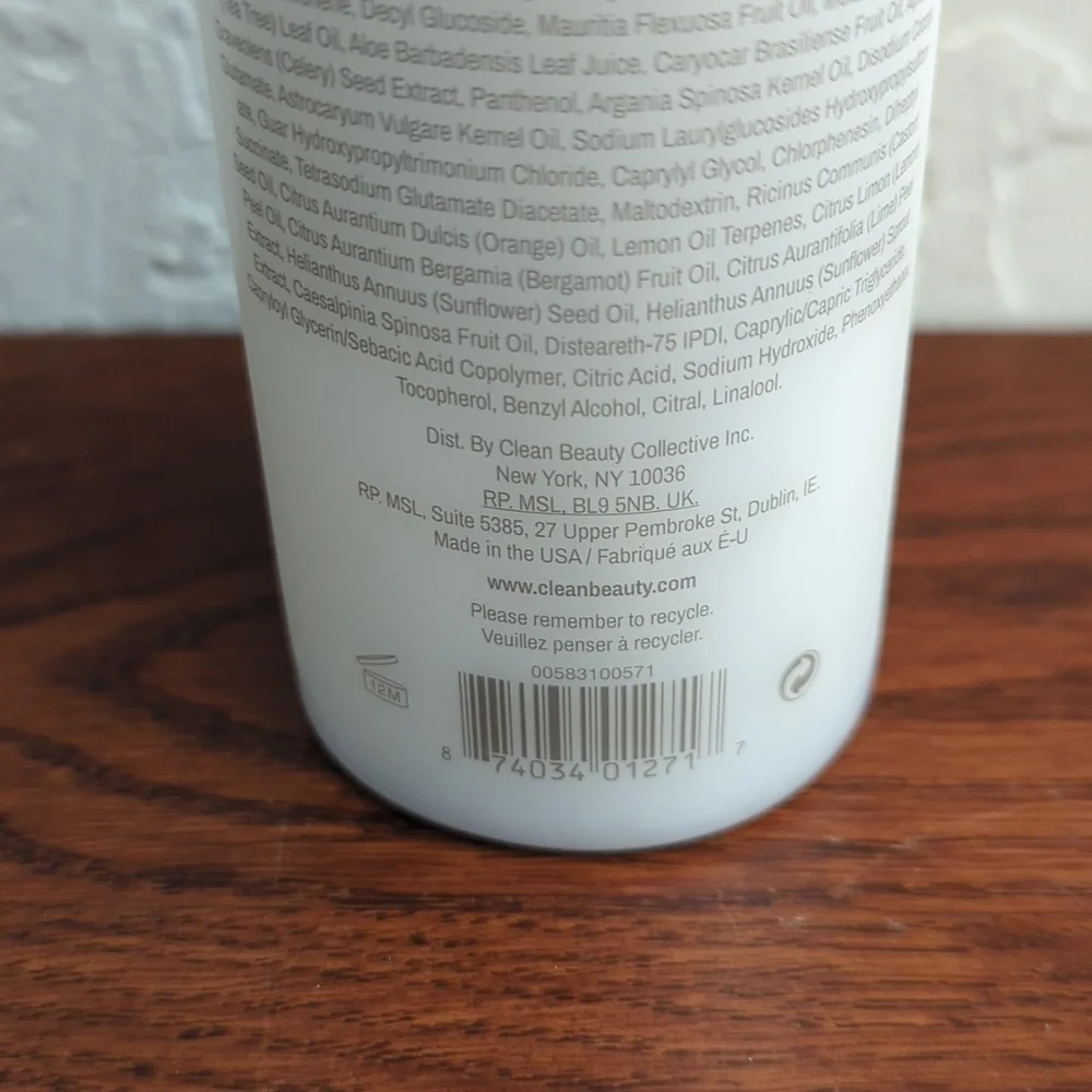 CLEAN RESERVE Buriti & Tucuma Essential Vegan Hair Shampoo 10 oz